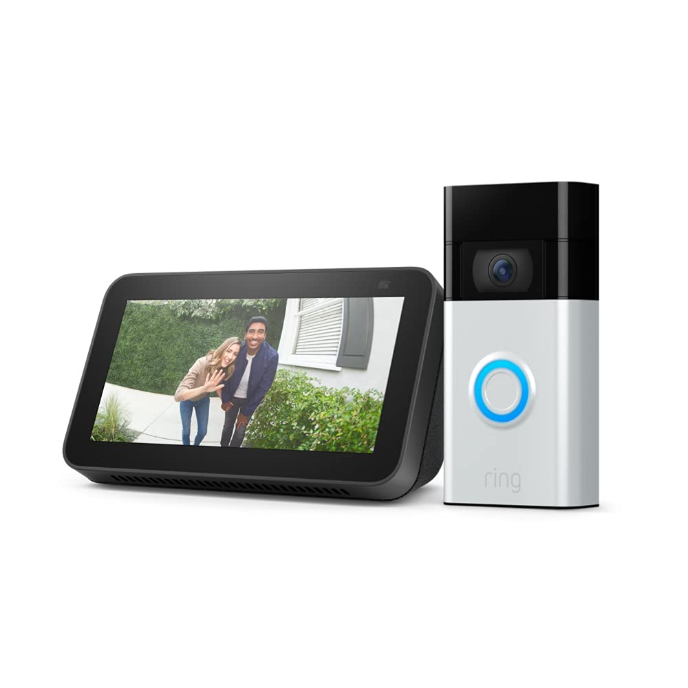 Ring Video Doorbell (Satin Nickel) bundle with Echo Show 5 (2nd Gen) – Just $84.99 at Amazon