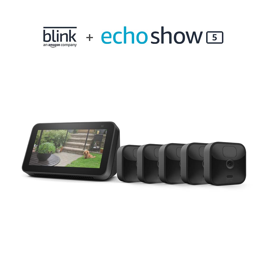 Blink Outdoor 5 Cam Kit bundle with Echo Show 5 (2nd Gen) – Just $199.99 at Amazon