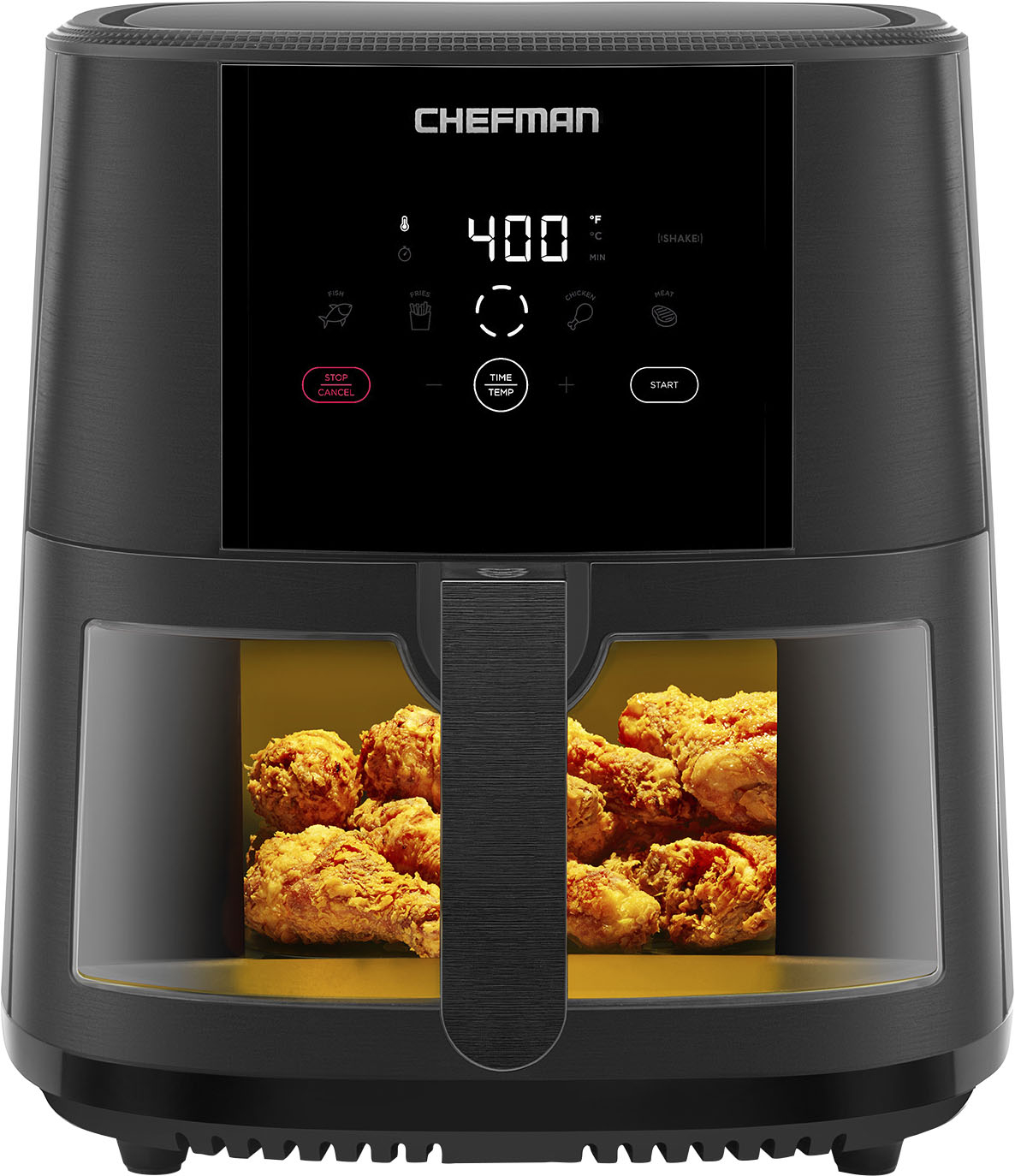 Chefman – TurboFry Touch 8 Qt Window Basket Air Fryer – Black – Just $59.99 at Best Buy