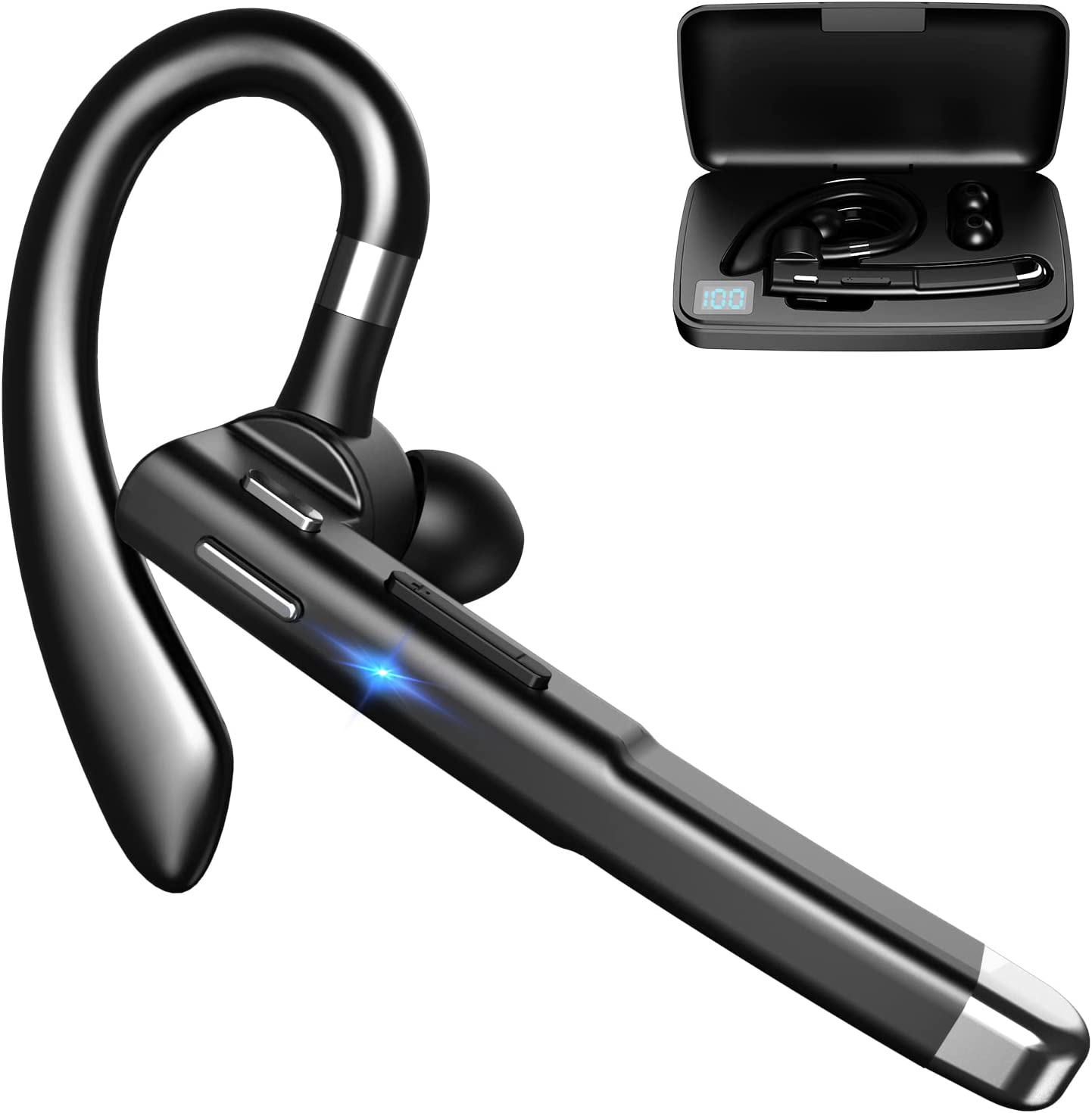Bluetooth Headset One Ear Earphone Earpiece for Cell Phones – Just $29.99 at Amazon