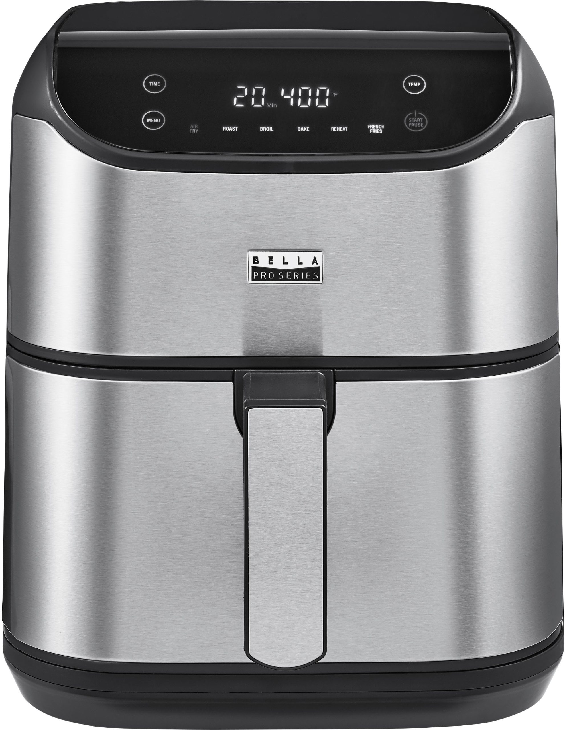 Bella Pro Series – 6-qt. Digital Air Fryer with Stainless Finish – Stainless Steel – Just $49.99 at Best Buy
