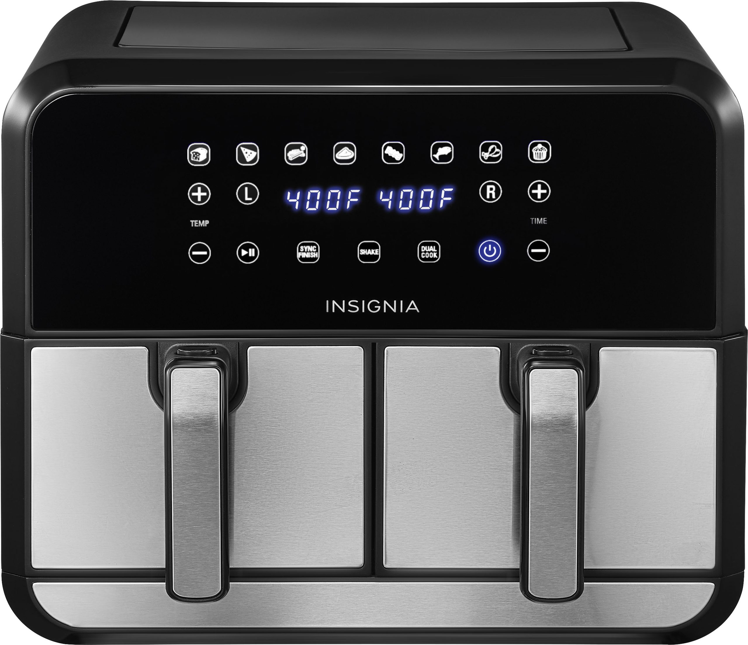 Insignia™ – 8 Qt. Digital Dual-Basket Air Fryer – Black – Just $107.99 at Best Buy