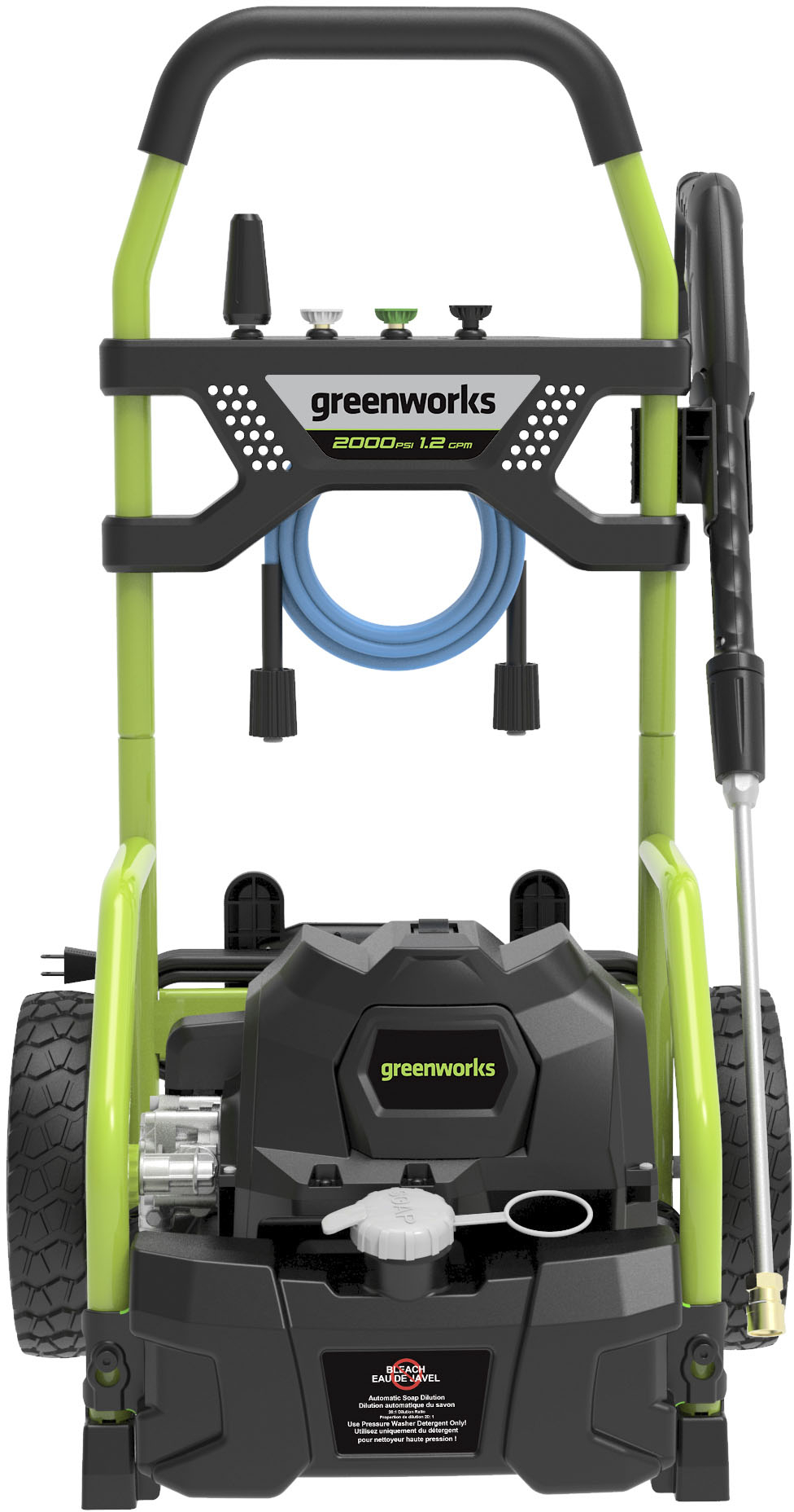 Greenworks – 2000 PSI Electric Pressure Washer – Green – Just $189.99 at Best Buy