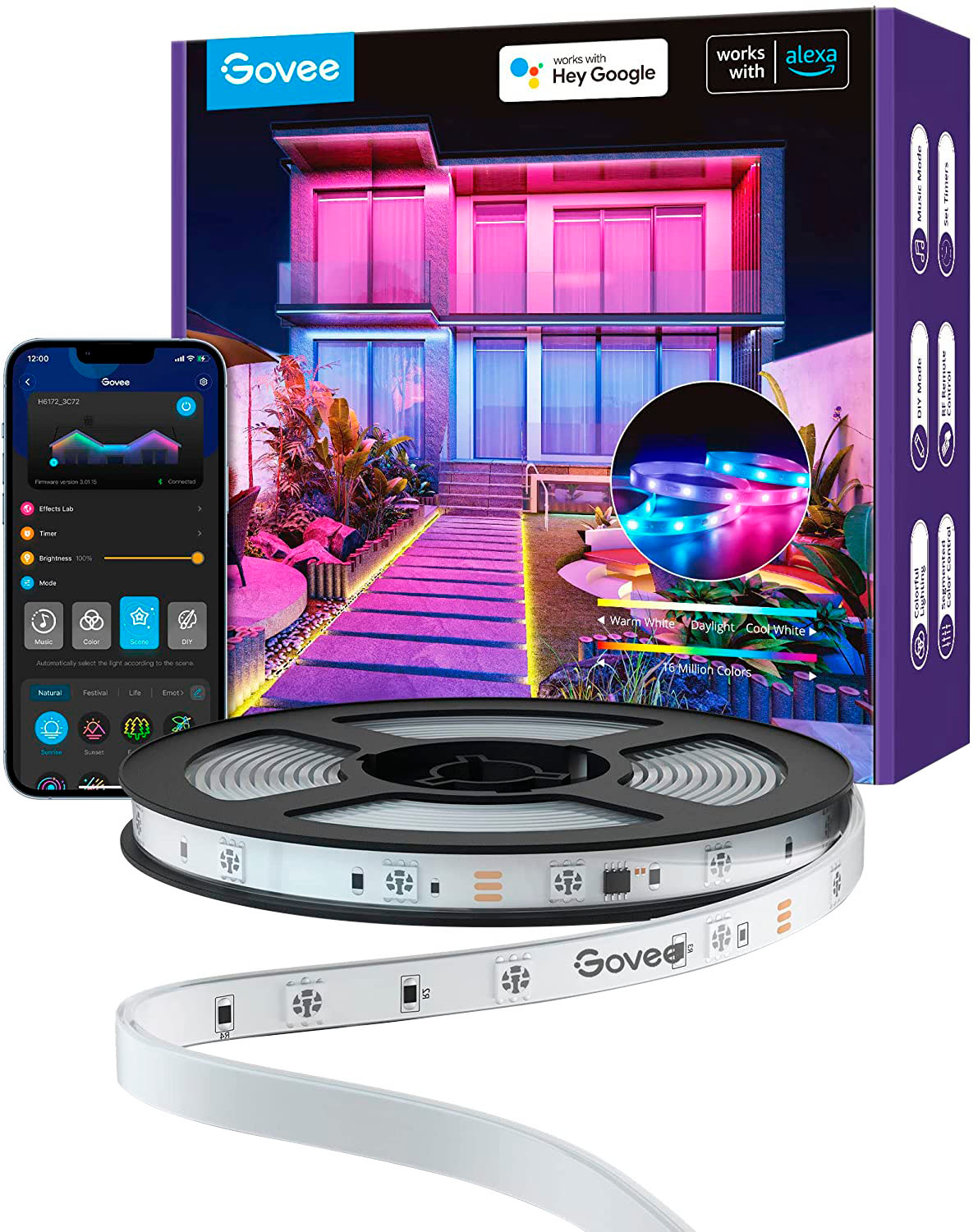 Govee – RGBIC Outdoor LED Strip Light (BLE + WiFi) – Multi – Just $54.99 at Best Buy