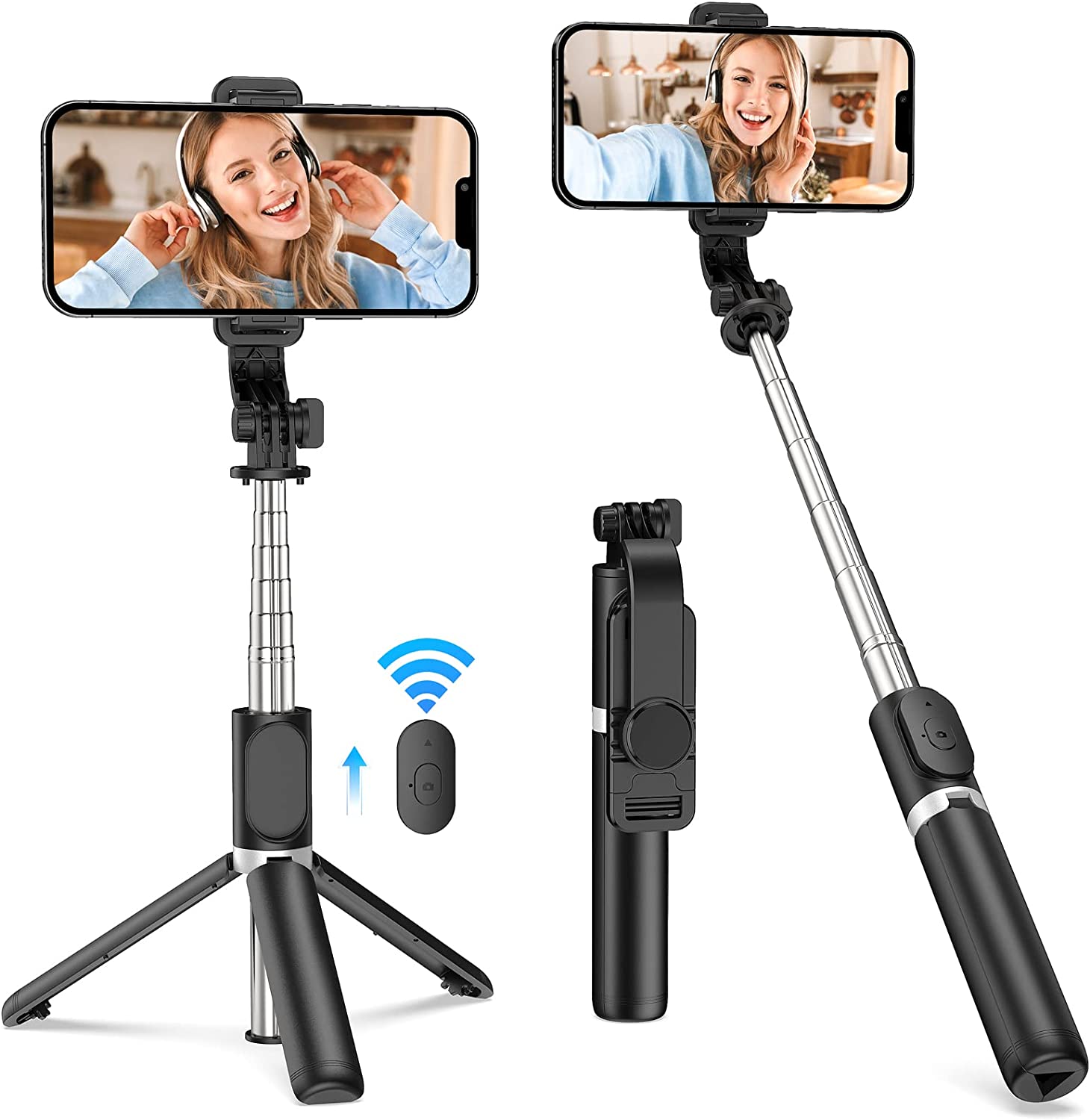 JiaSiFu Portable Selfie Stick, Handheld Tripod – Just $19.98 at Amazon