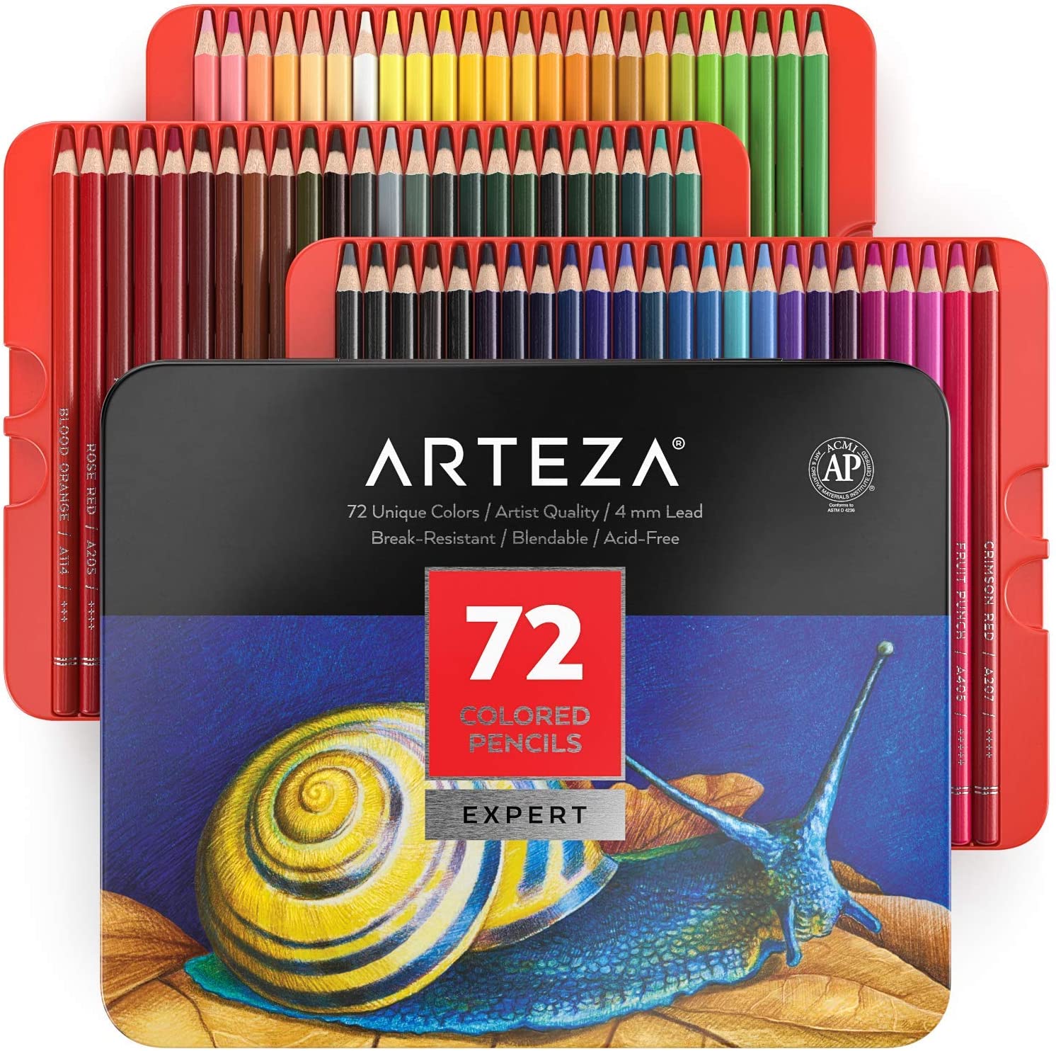Arteza Colored Pencils, Professional Set of 72 Colors – Just $34.99 at Amazon