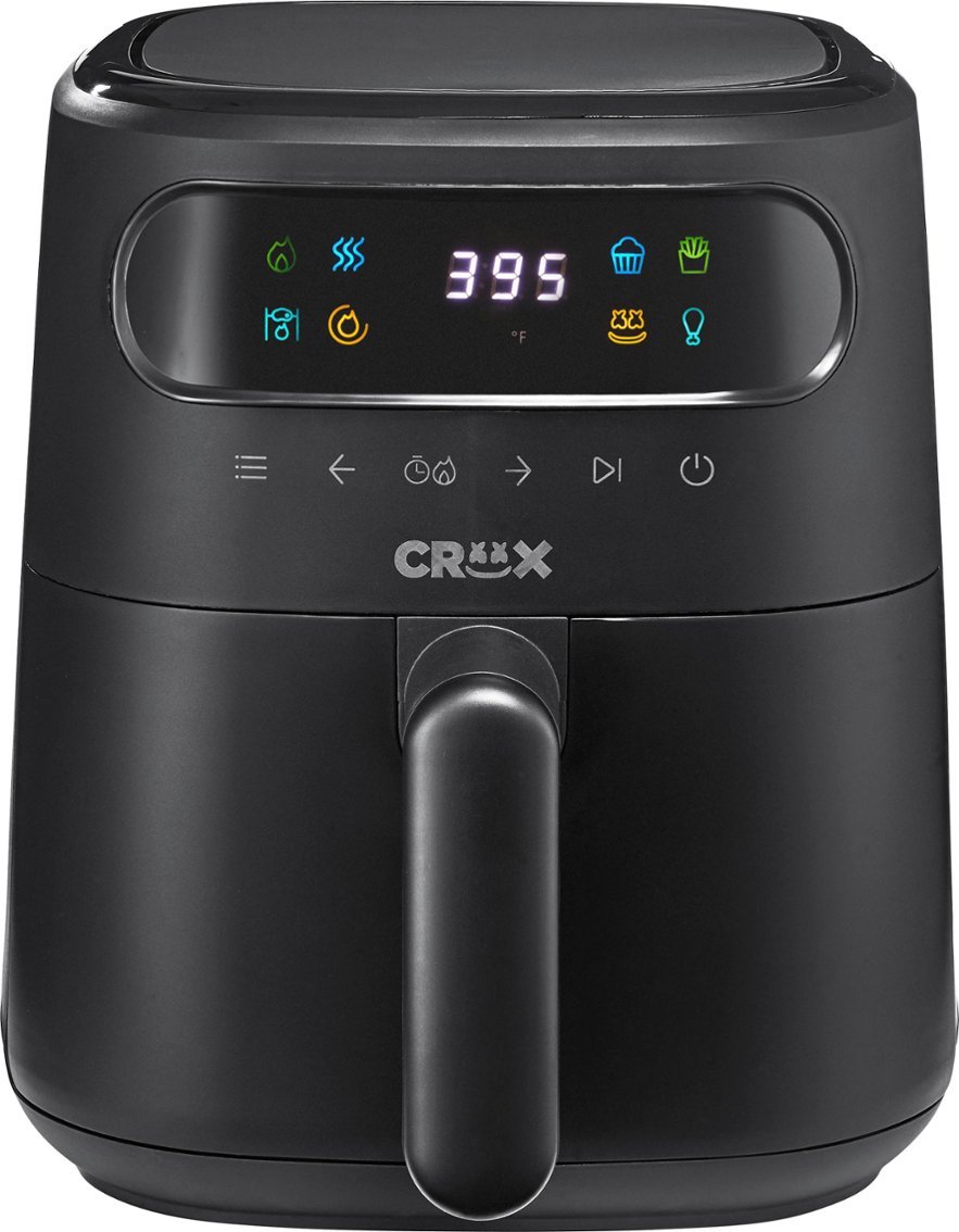 CRUX – 3-qt. Digital Air Fryer Kit with TurboCrisp – Black – Just $29.99 at Best Buy